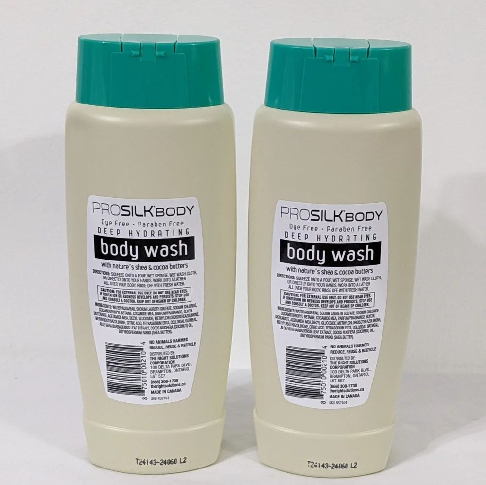 2 Pro Silk Deep Hydrating Body Wash With Nature's Shea & Cocoa Butters
